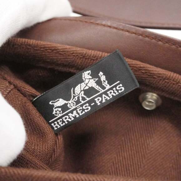 Hermes Hermès Valparaiso Long PM Toile Chevron Brown Handbag for Women - Picture 5 of 13